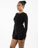 The Womens Sporty Long Sleeve - Black