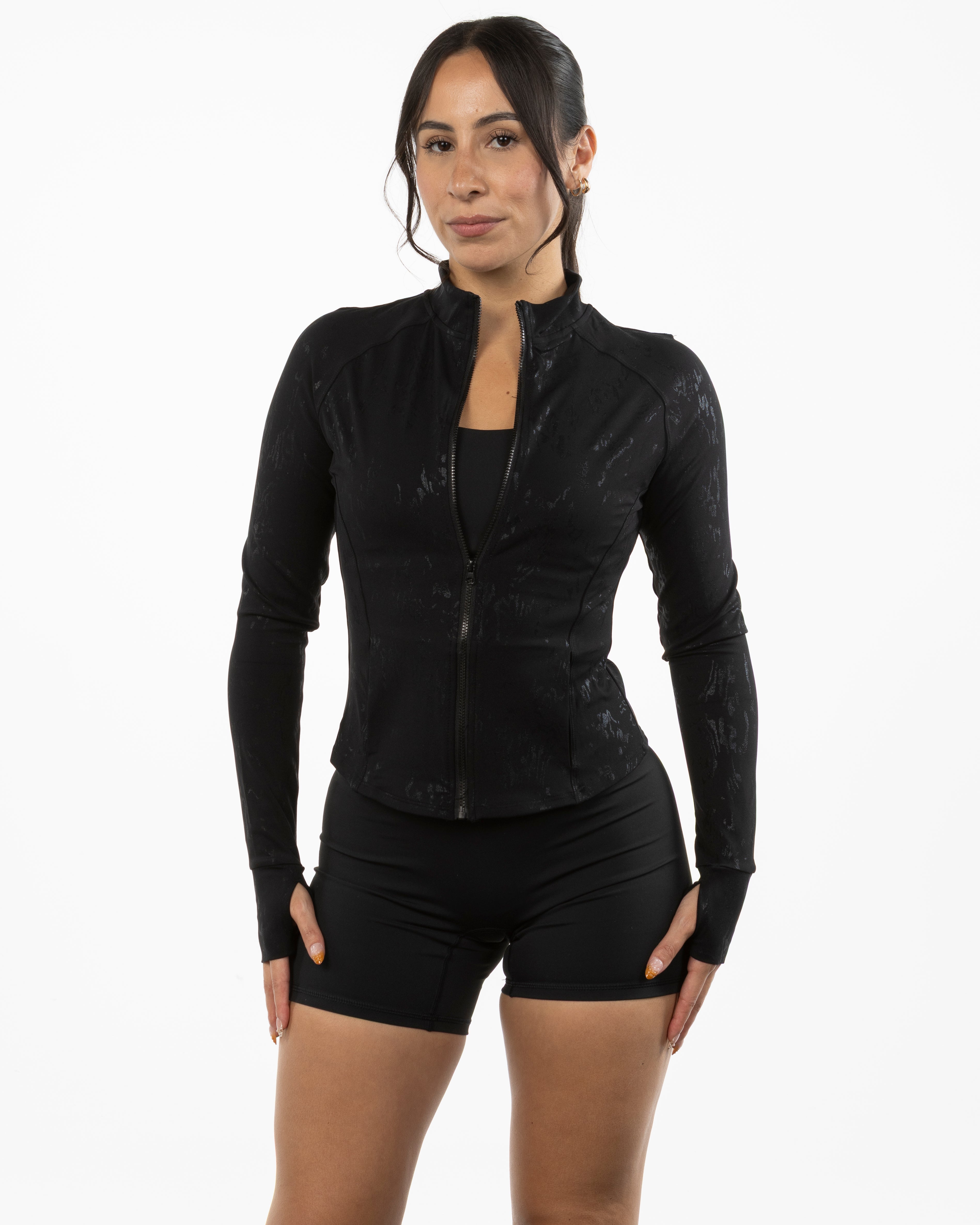 The Womens Foil Jacket - Black