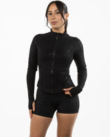 The Womens Foil Jacket - Black