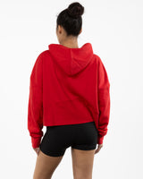 The Half Zip Hoodie - Red