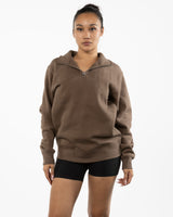 The Mens 1/4 Zip - Walnut