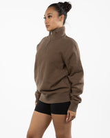 The Mens 1/4 Zip - Walnut