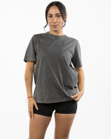 The Womens Heavyweight Tee - Coal Stone