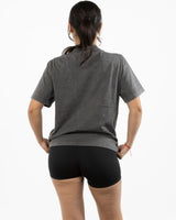 The Womens Heavyweight Tee - Coal Stone