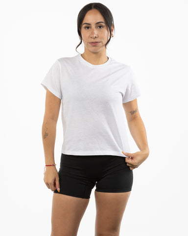 The Womens 7/8th Tee - White