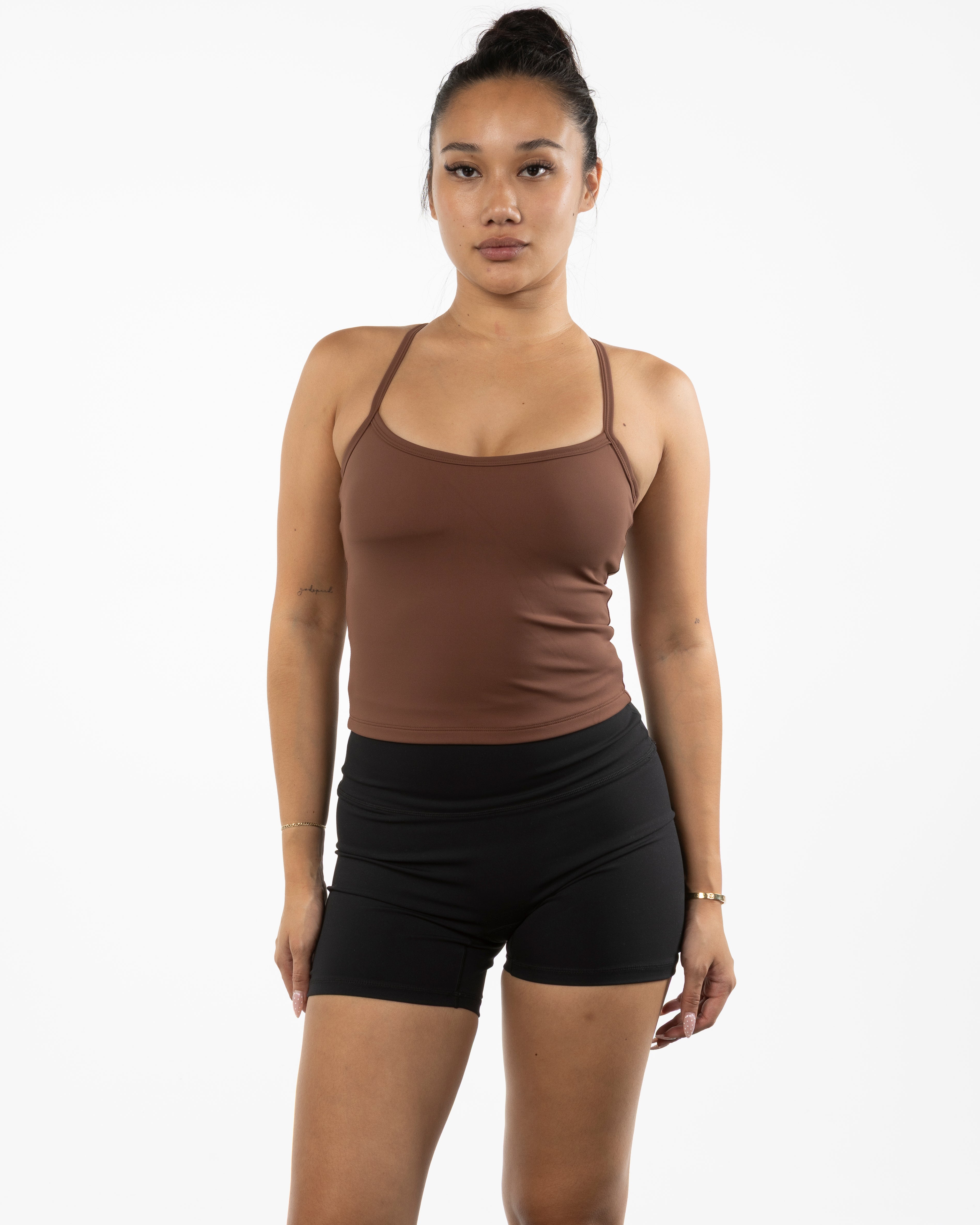 The Womens Sporty Tank - Brown