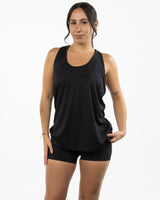The Knot Back Tank - Black