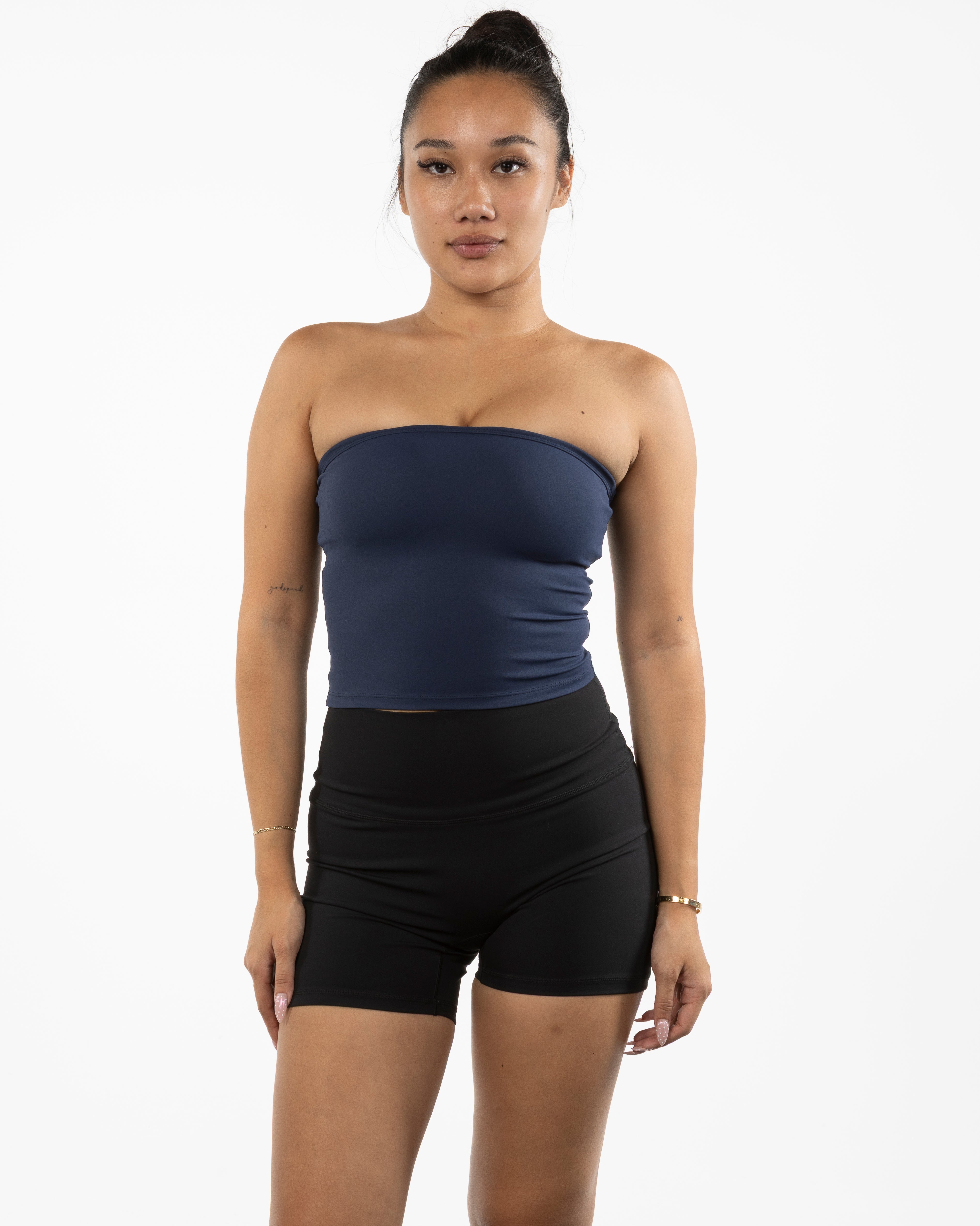 The Sporty Tube Top - Navy