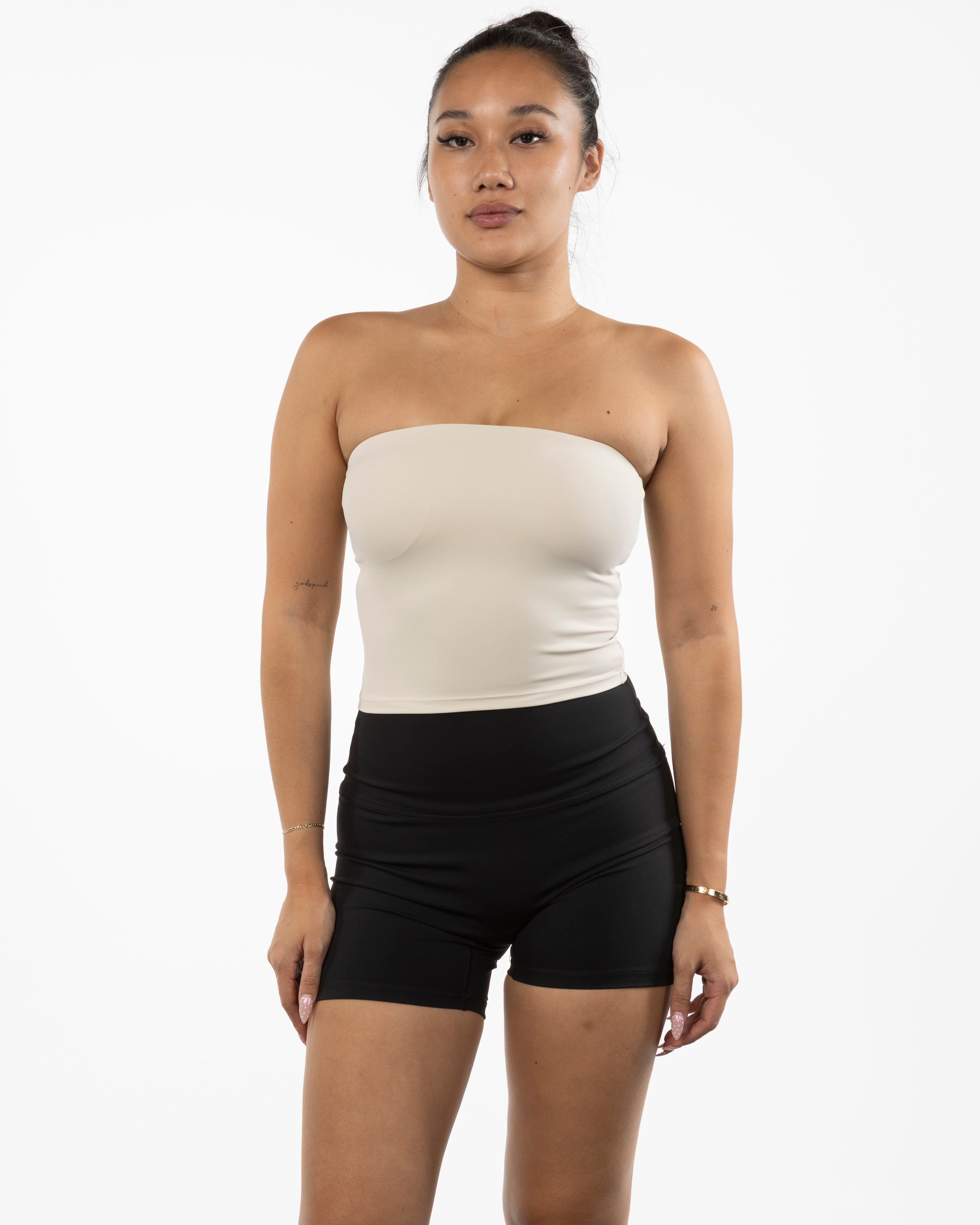 The Sporty Tube Top - Beige