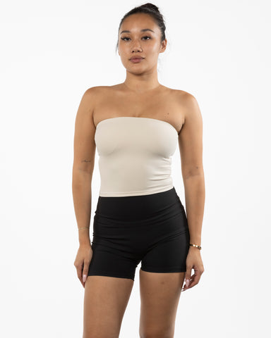 The Sporty Tube Top - Beige