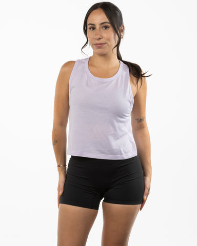 The Daily Crop Tank - Lavender