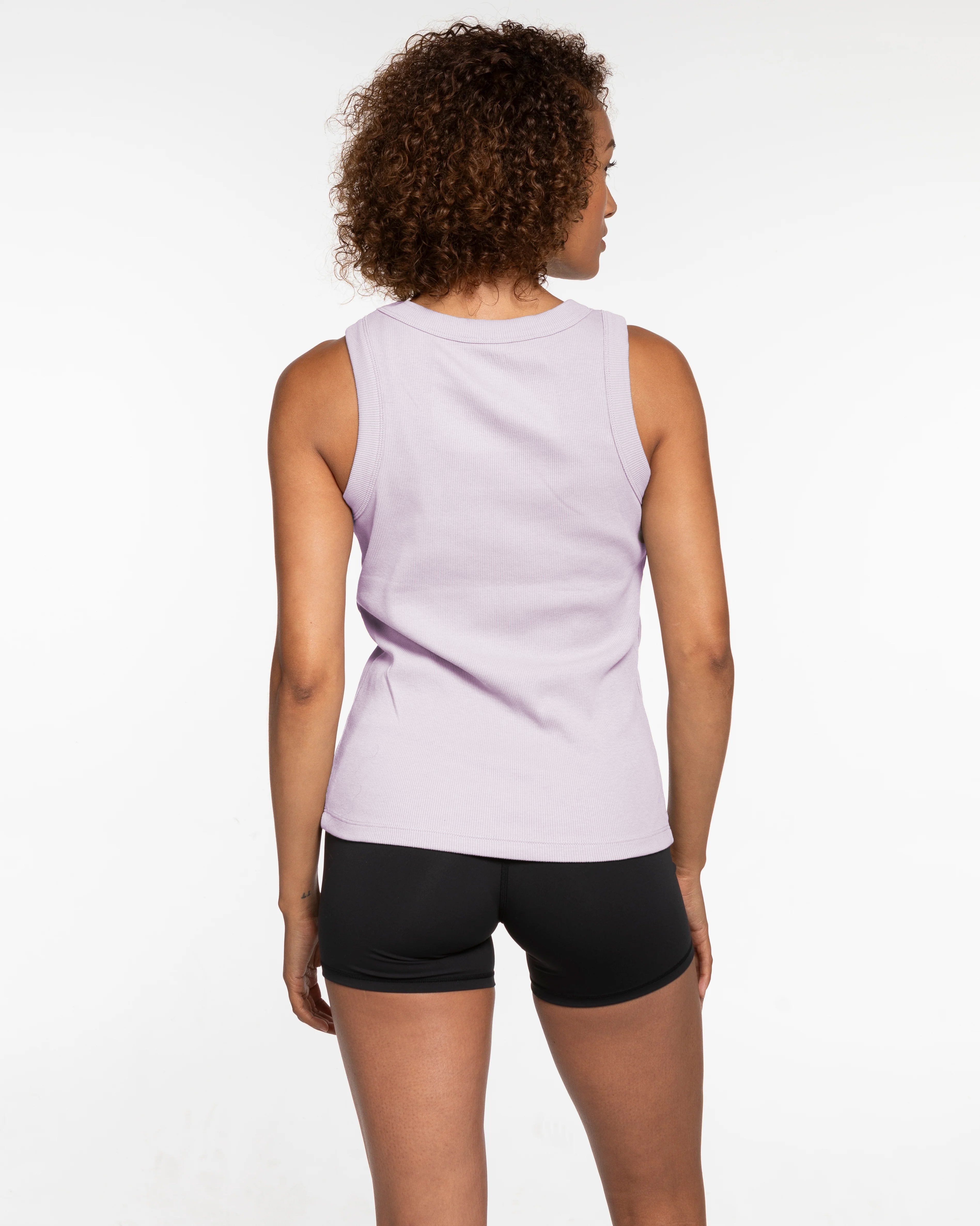 The Ribbed Full Length Tank - Orchid