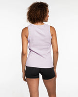 The Ribbed Full Length Tank - Orchid
