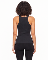 The Ribbed Full Length Tank - Washed Black